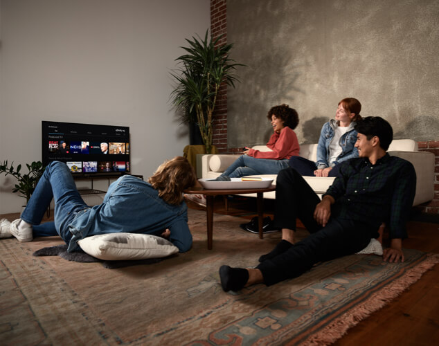 People watching TV